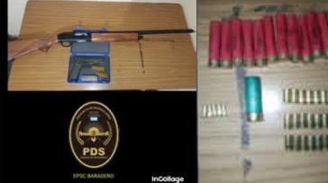Allanamiento en el barrio Toyota: secuestraron armas y hubo un detenido